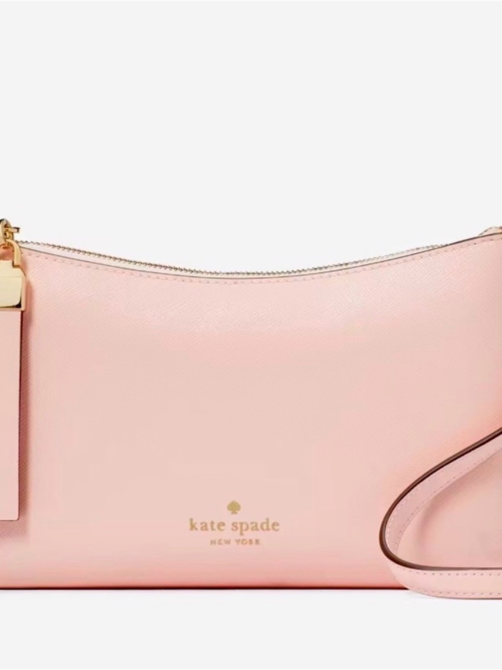 kate spade Light Pink Saffiano Leather Crossbody